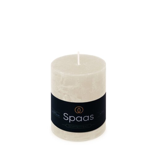 Spaas Rustieke Kaars 70/95mm - wit