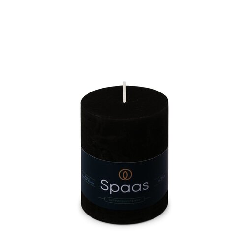 Spaas Rustieke Kaars 70/95mm - zwart