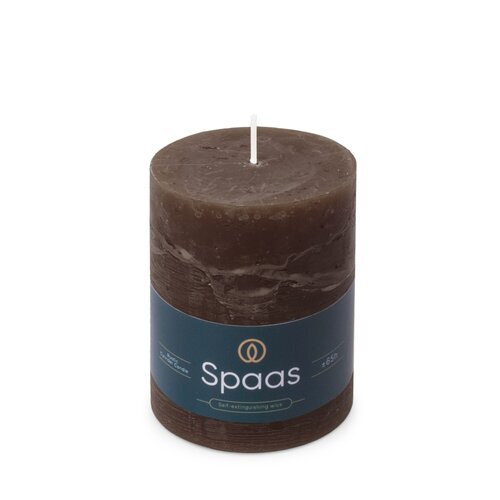Spaas Rustieke Kaars 80/110mm - donkerbruin