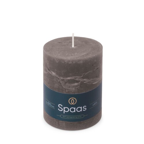 Spaas Rustieke Kaars 80/110mm - donkergrijs