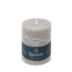 Spaas Rustieke Kaars 80/110mm - lichtgrijs