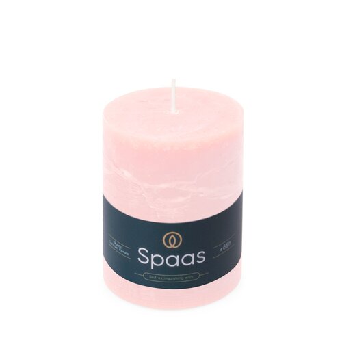 Spaas Rustieke Kaars 80/110mm - lichtroze
