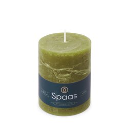 Spaas Rustieke Kaars 80/110mm - olijfgroen
