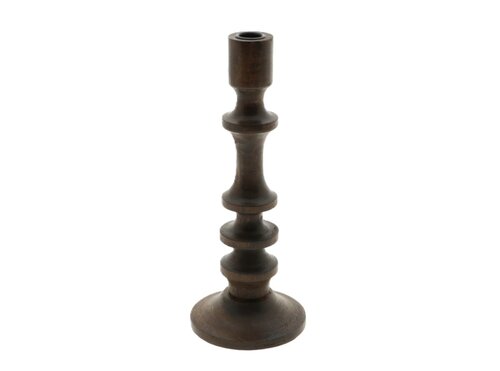 Kaarshouder tonta d13h32cm d.bruin
