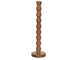 Kandelaar acaciahout H38cm