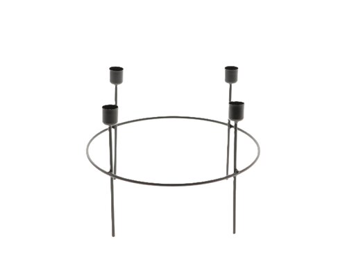Kandelaar tammy d27h20cm zwart