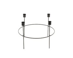 Kandelaar tammy d27h20cm zwart