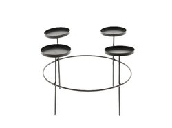 Kandelaar tammy d27h20cm zwart