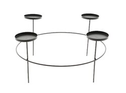 Kandelaar tammy d38h20cm zwart