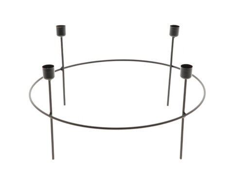 Kandelaar tammy d38h20cm zwart