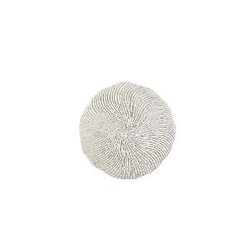 PTMD Kathelle White poly round coral shaped wallpanel S
