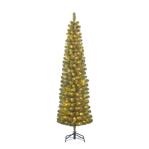 Black Box Trees Charlton Pilar kerstboom led groen warm wit 180L TIPS 409 en timer & dimmer - h230xd - afbeelding 1