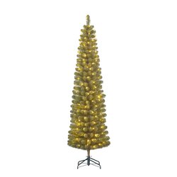 Black Box Trees Charlton Pilar kerstboom led groen warm wit 180L TIPS 409 en timer & dimmer - h230xd - afbeelding 1
