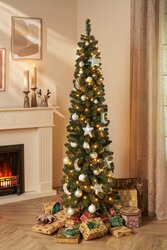 Black Box Trees Charlton Pilar kerstboom led groen warm wit 180L TIPS 409 en timer & dimmer - h230xd - afbeelding 2