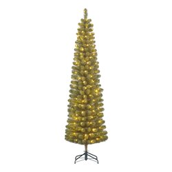 Black Box Trees Charlton Pilar kerstboom led groen warm wit 230L TIPS 498 en timer & dimmer - h260xd