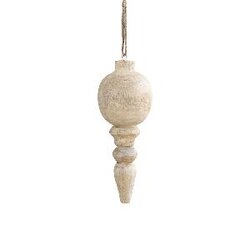 PTMD Keeton Cream mango wood hanger low drop