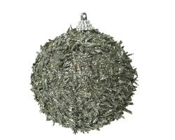 Kerstbal all over glitter mos groen