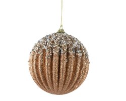 Kerstbal foam d10cm brandy