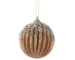 Kerstbal foam d8cm brandy