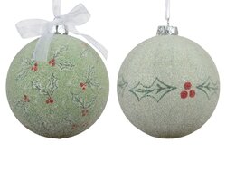 Kerstbal foam d8h9.3cm groen