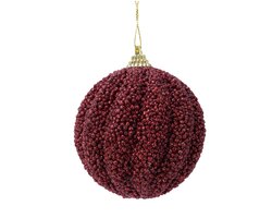 Decoris Kerstbal foam glitter glitter