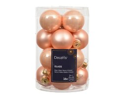Kerstbal glas d3.5cm pch pearl 16st - afbeelding 1