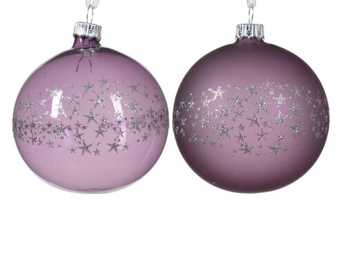 Decoris Kerstbal glas 2kl.ass