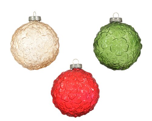 Kerstbal glas d8cm a3