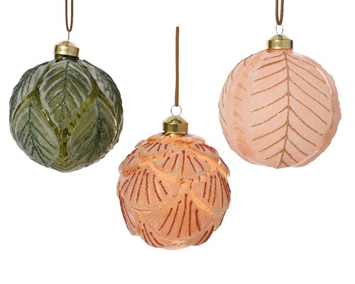 Kerstbal glas d8cm a3