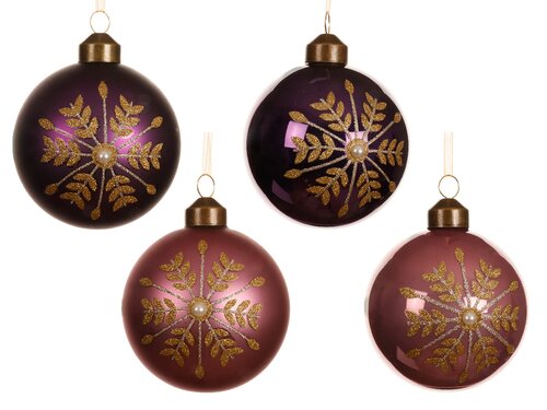Kerstbal glas d8cm a4