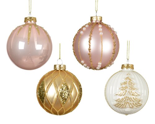 Kerstbal glas d8cm a4