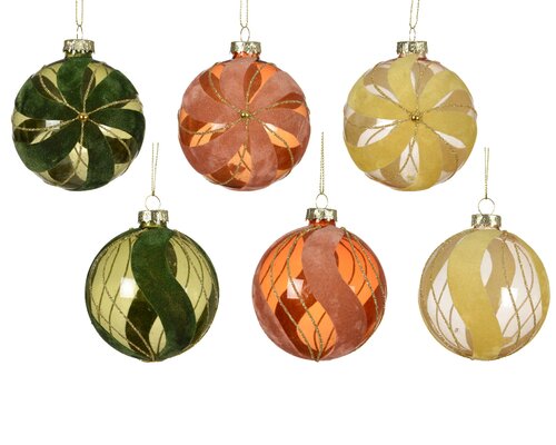 Kerstbal glas d8cm a6