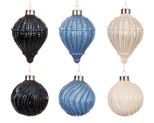 Kerstbal glas d8cm a6