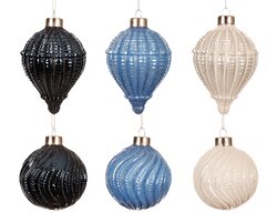 Kerstbal glas d8cm a6