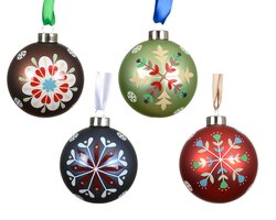 Kerstbal glas d8cm a8