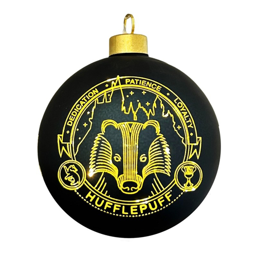 Kerstbal gls m/licht hp huff. 10cm