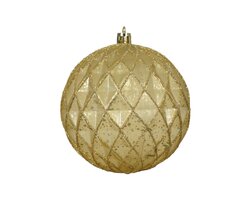 Kerstbal plc d10cm antiek gd