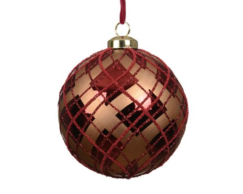 Decoris Kerstballen polystyreen shiny beads check