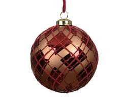Decoris Kerstballen polystyreen shiny beads check