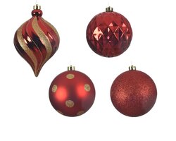 Kerstbal plc d15cm kerstrood 6st - afbeelding 2