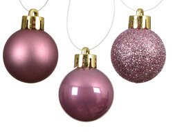 Kerstbal plc d3cm pnk 14st - afbeelding 2