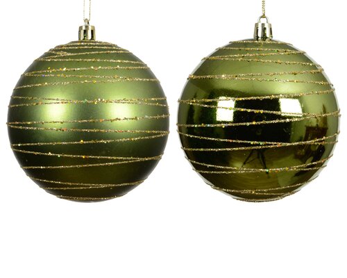 Kerstbal plc d8cm dennengroen a2