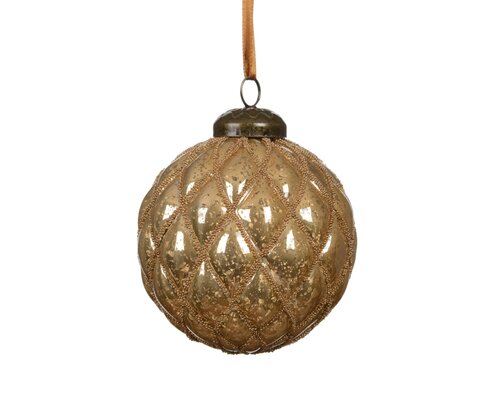Decoris Kerstballen polystyreen antique finish beads check