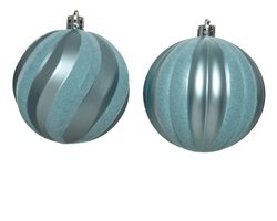 Decoris Kerstbal Blauw Blauw