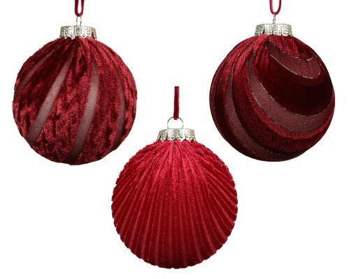 Kerstbal plc d8cm ossenbloed a3