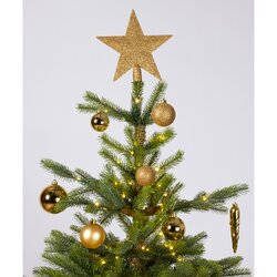 Kerstbal plc mix+piek 33st l.goud - afbeelding 3