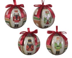 Decoris Kerstbal polyfoam 4ass