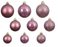 Kerstbalmix plc d6cm pnk 30st - afbeelding 2