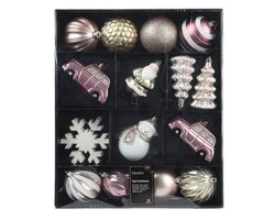 Kerstbalmix plc d8cm 25st rze