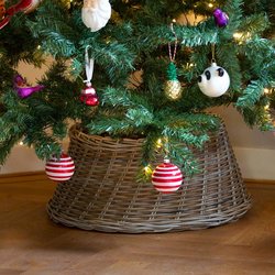 Kerstboomhuls Rotan Grijs 60x26cm - afbeelding 2